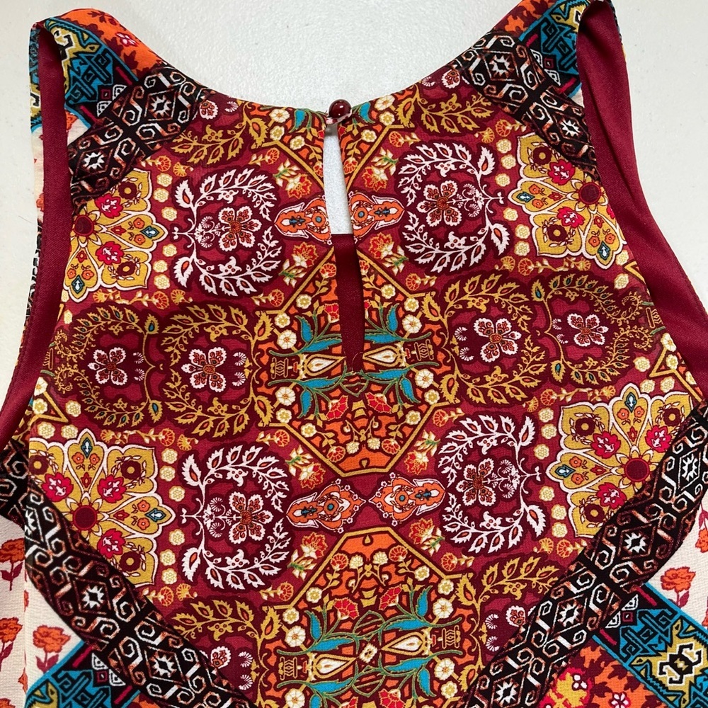 by & by Orange Red Halter Sundress - Picture 8 of 13